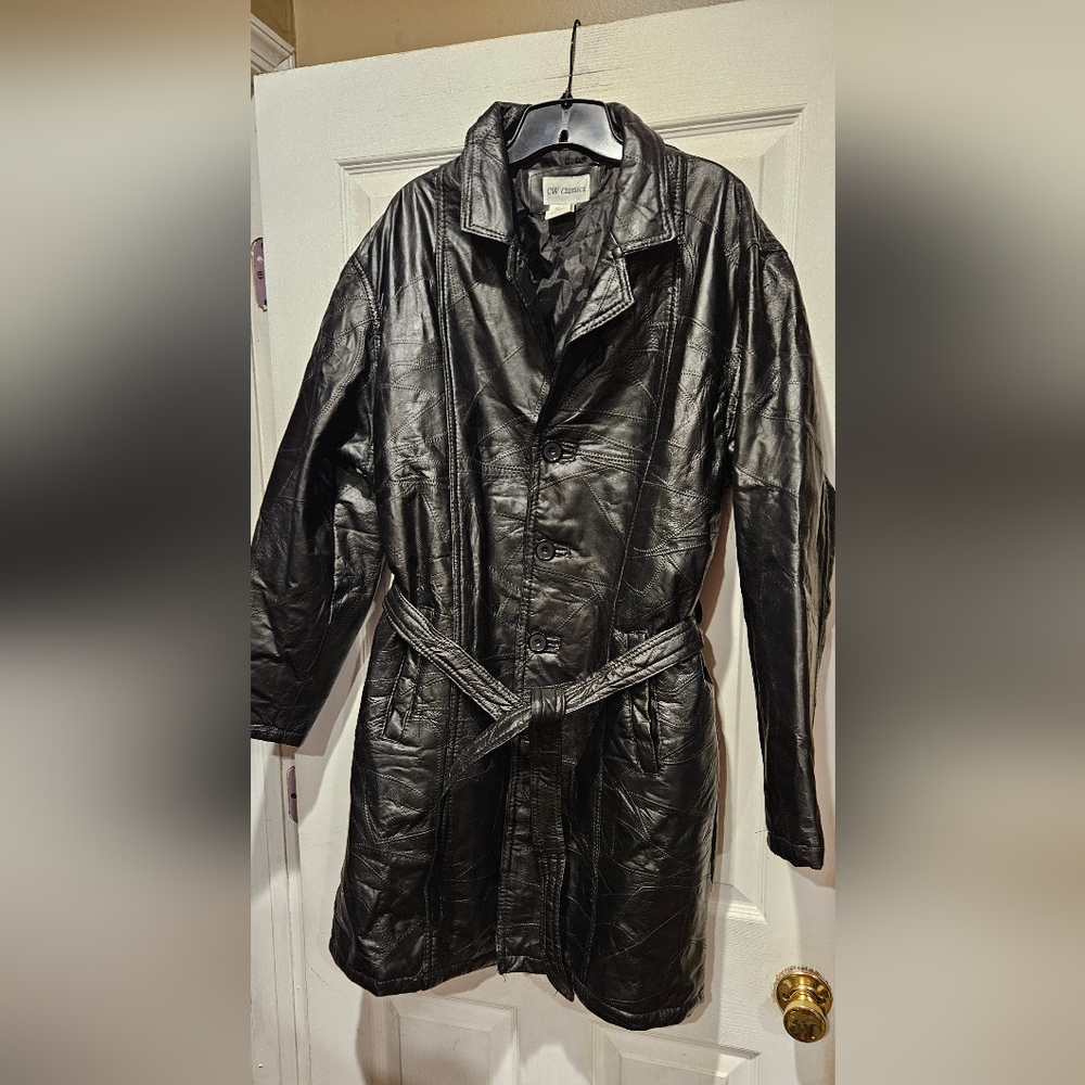 CW CLASSICS LEATHER COAT